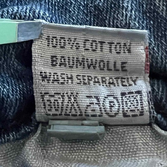 Burberry London Girls Skinny Jeans Blue Wash Size 26 Rhinestone Logo - Picture 14 of 15